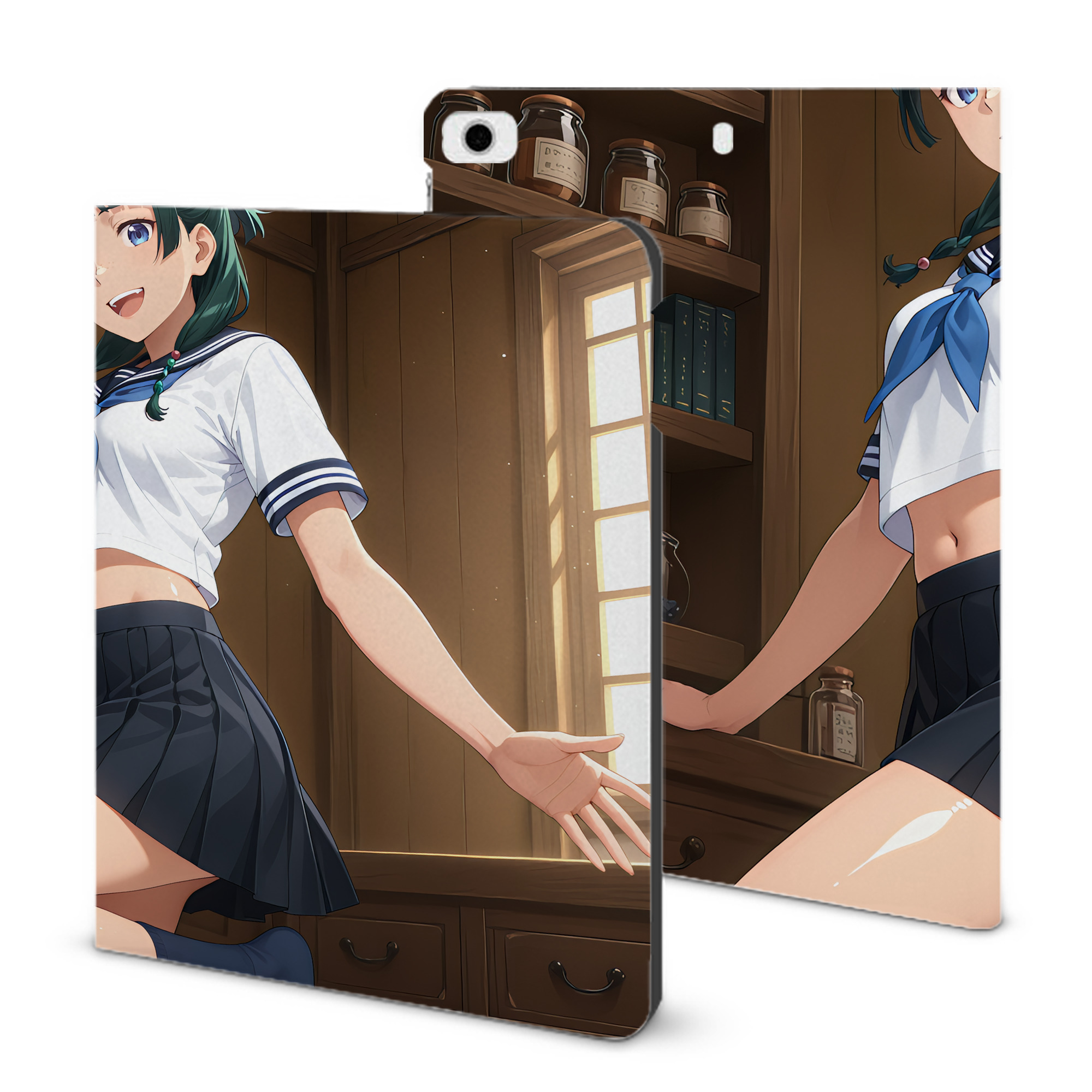 （画像用） 薬屋のひとりごと The Apothecary Diaries IPad ケース ブック型 PUレザー TPU 耐衝撃 軽量 薄型 ペン収納なし 全面保護 IPad 各モデル対応